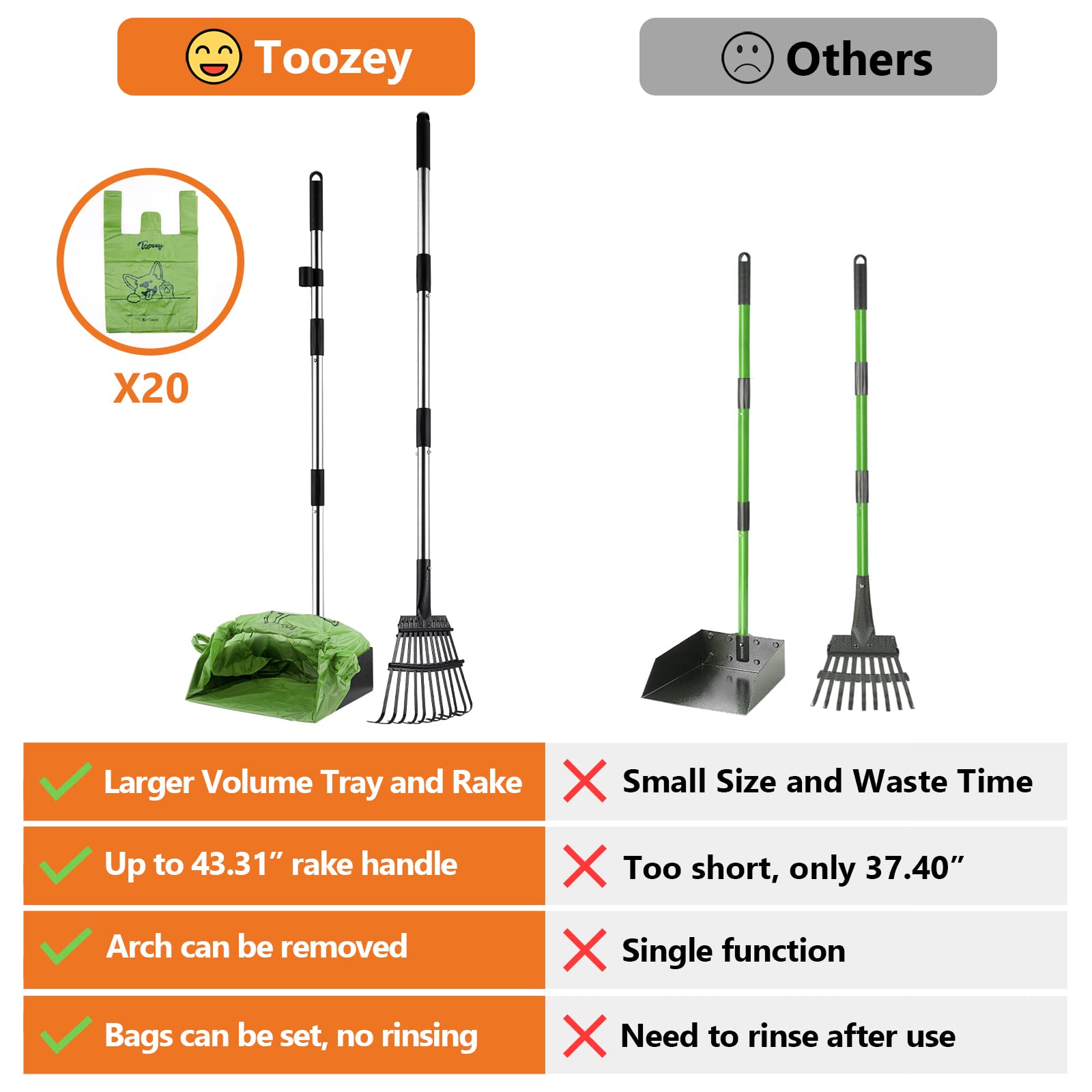 Toozey métal inoxydable durable résiste aux intempéries