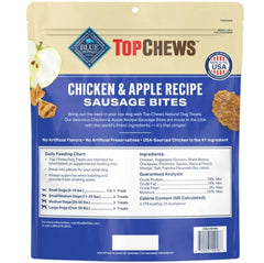 Chien dégustant Top Chews poulet et pomme, snack savoureux et naturel