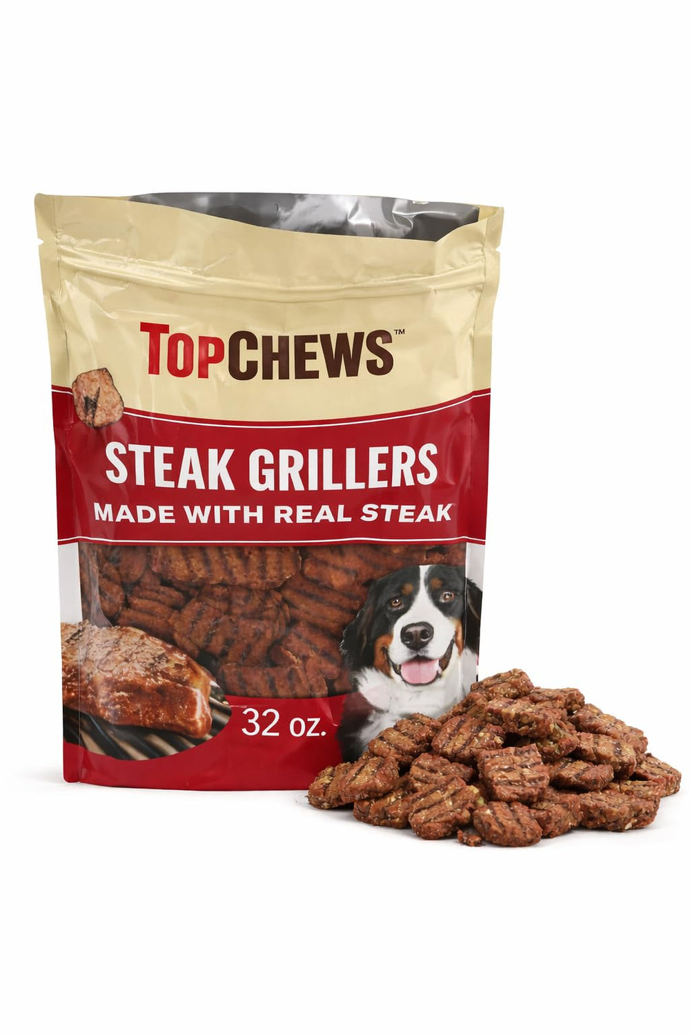 Top Chews Steak Grillers conteneur 32 oz ferme, fraicheur preservée