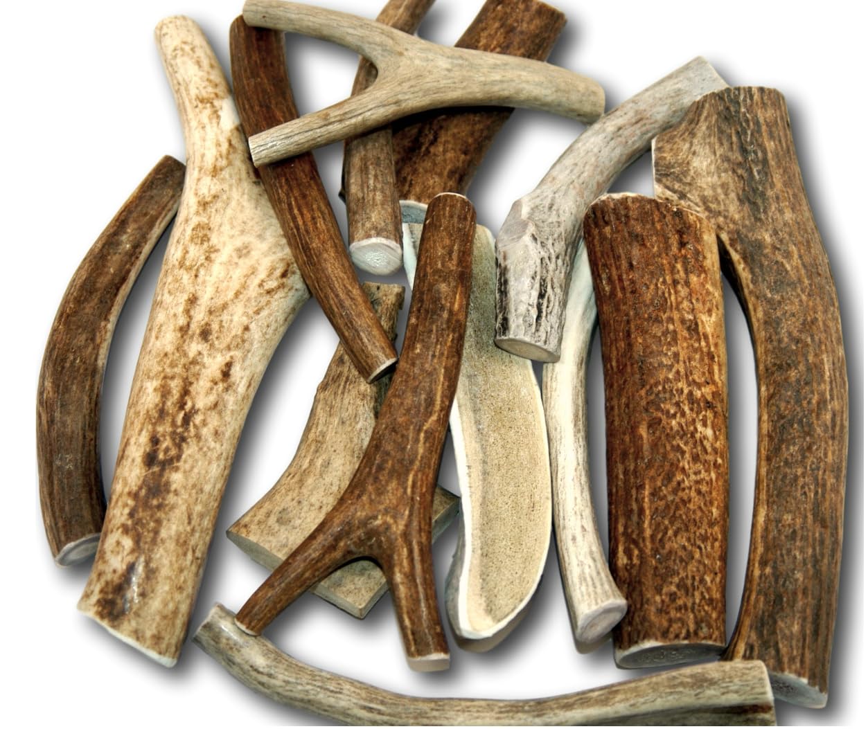 Top Dog Chews bois de cerf premium pour chiens, texture naturelle et durable.