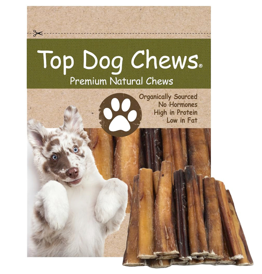 Top Dog Chews Bully Epais 6 Pouces boeuf naturel prêt a mastiquer