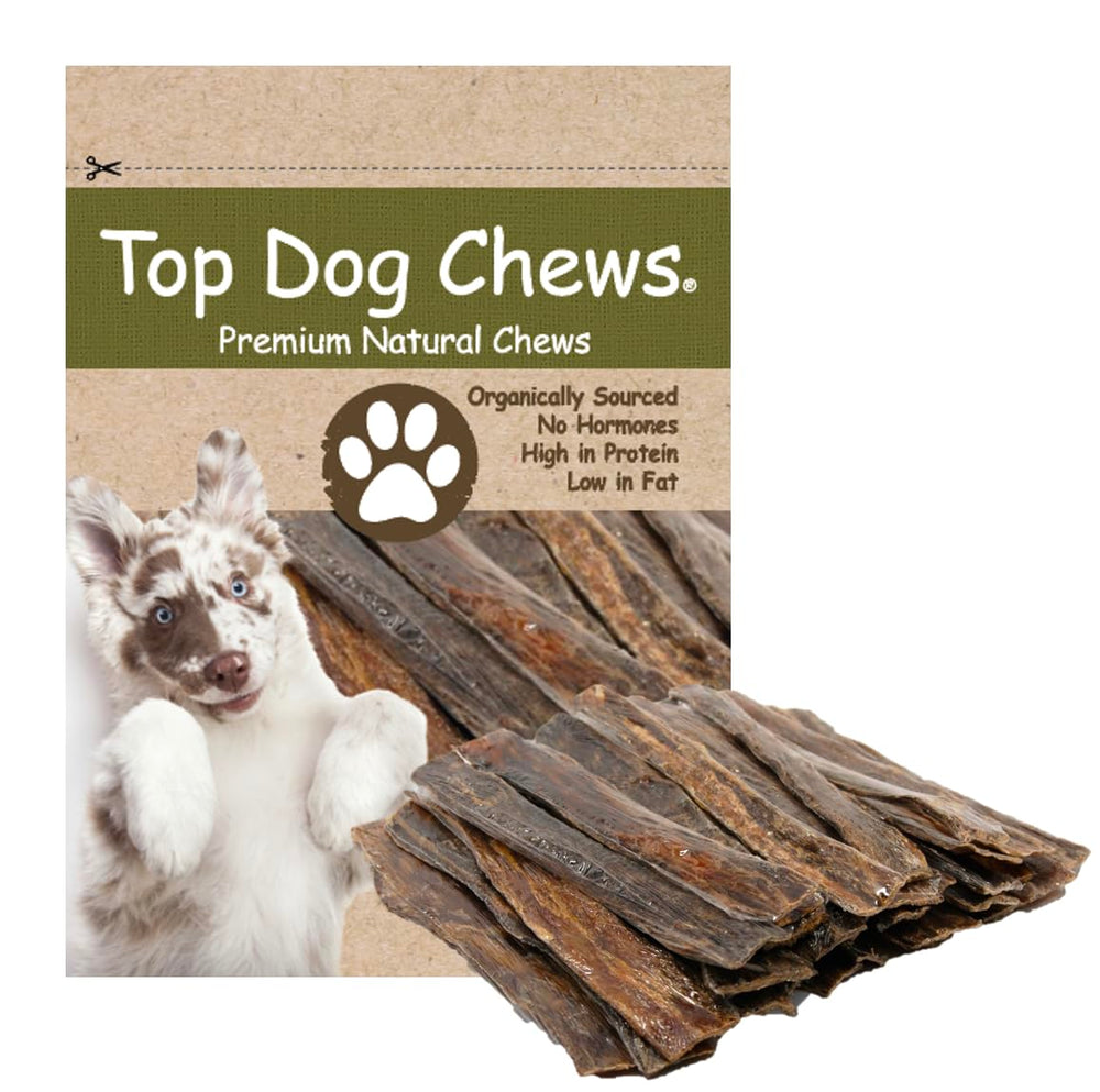Top Dog Chews oesophage de boeuf 5-6 pouces: friandise naturelle pour chiens.