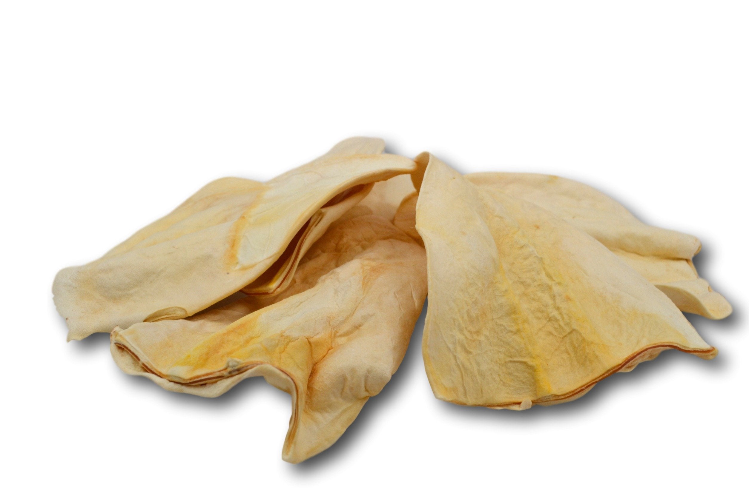 Top Dog Chews oreilles de vache epaises alternative au rawhide, digestion potentielle plus facile.