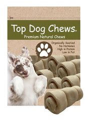 Top Dog Chews: Rouleaux joue boeuf 3 pouces, durables, idéal pour chiens forts