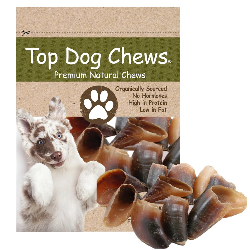 Top Dog Chews sabots-vache ensemble-emballage pour chiens de toutes tailles