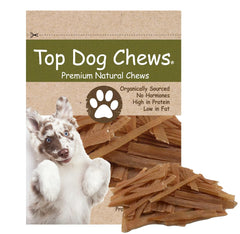 Top Dog Chews tendon de dinde plat pour petit chien, soutien à l'entraînement