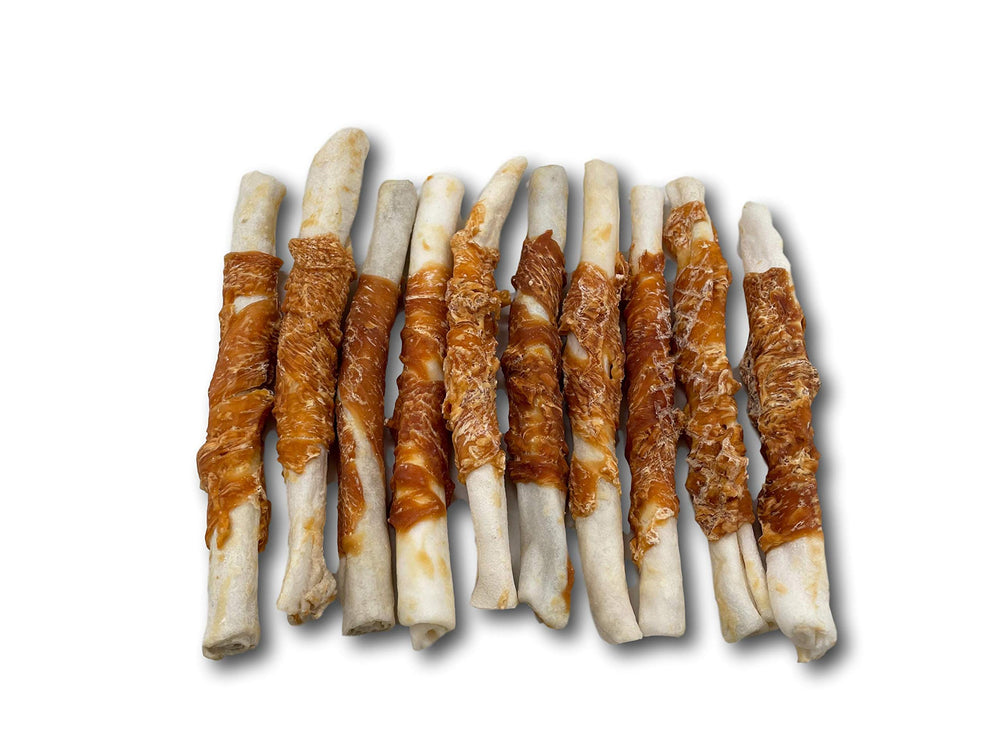 Top Dog Chews twist poulet peau brute — distraction agréable lors des sessions.