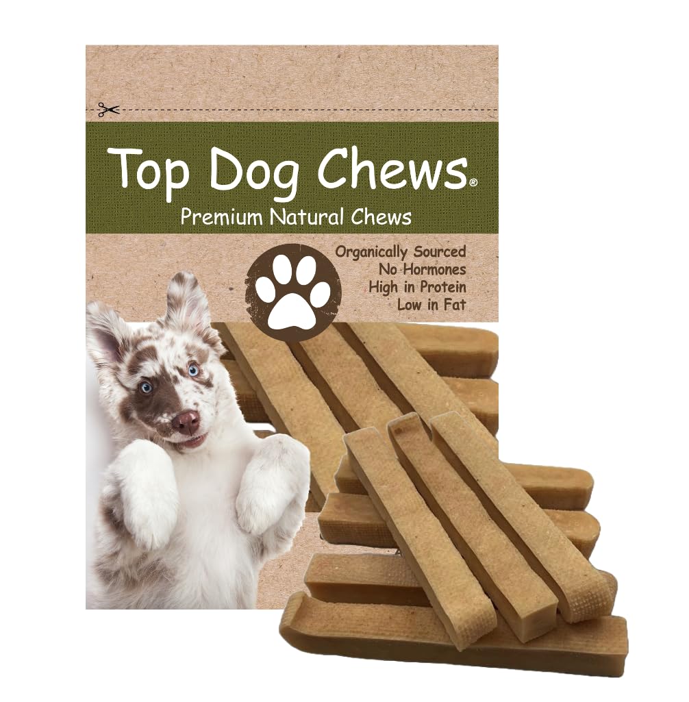 Top Dog Chews Himalayan Yak Cheese, paquet 7 morceaux, récompense savoureuse pour chien.