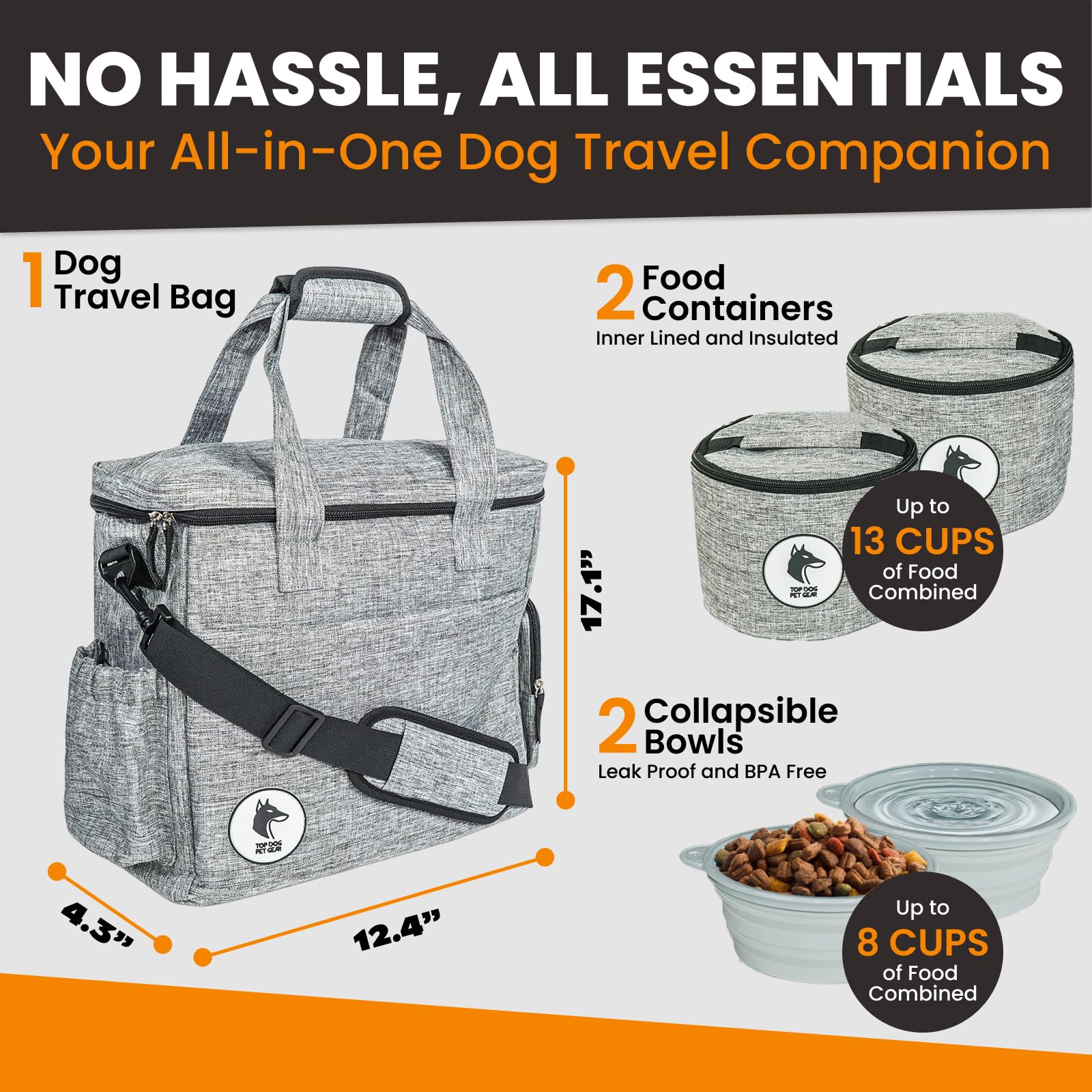 Top Dog Pet Gear porte-bouteille eau integre, accessoire utile en déplacement