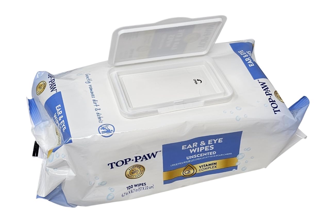 Lingettes TOP PAW dimensions 6,7 x 8,7 pouces pour nettoyage