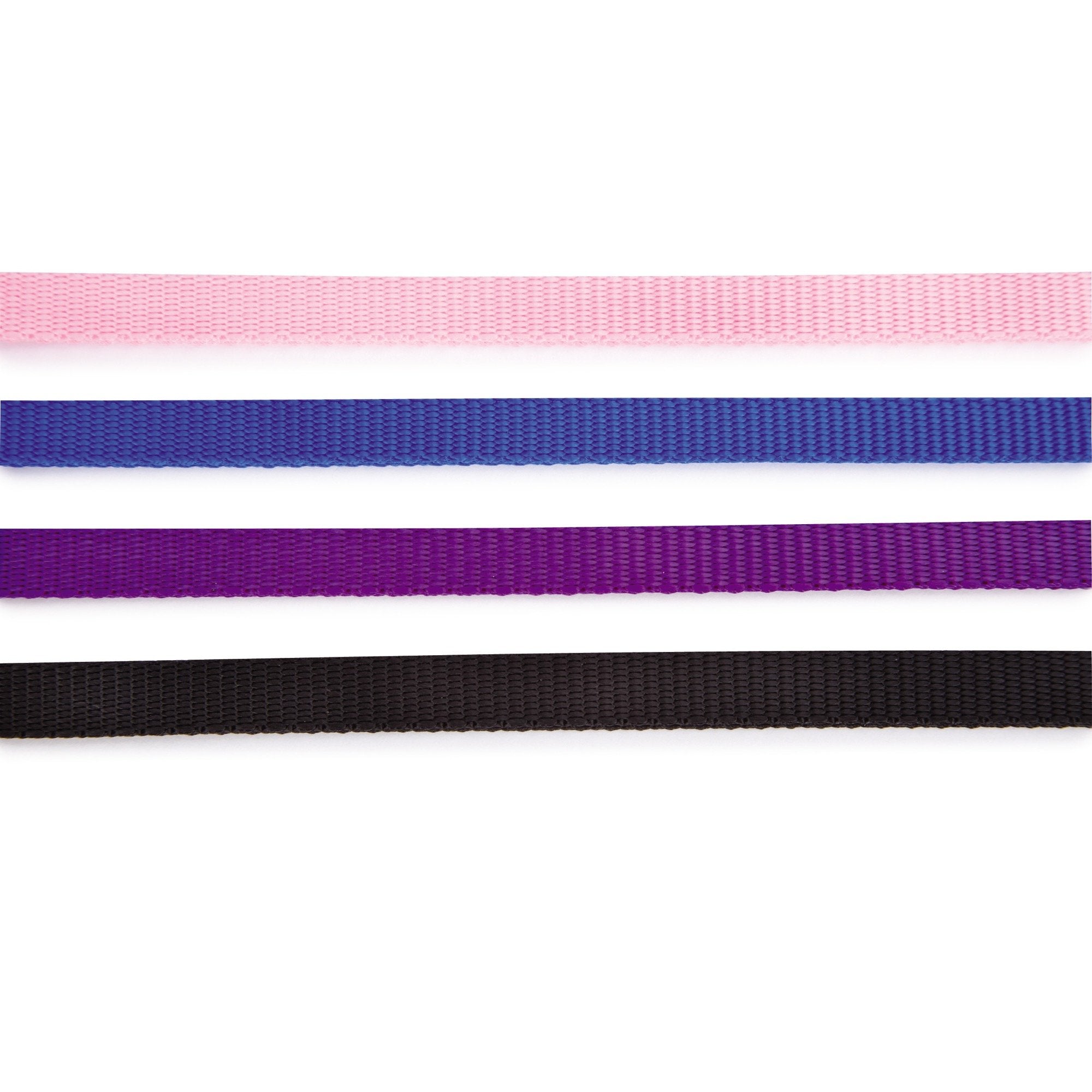 Top Performance Basic: boucles en nylon rose avec glissières translucides.