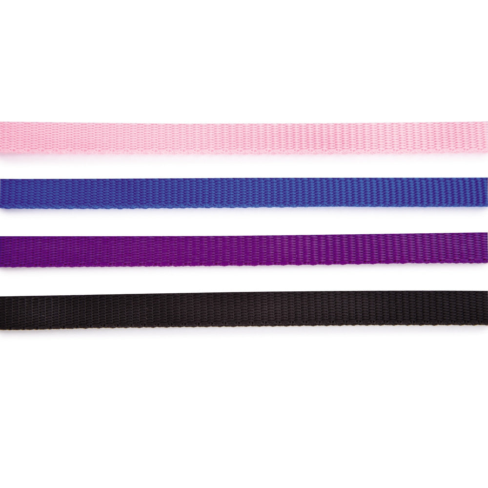 Top Performance Basic: boucles en nylon rose avec glissières translucides.