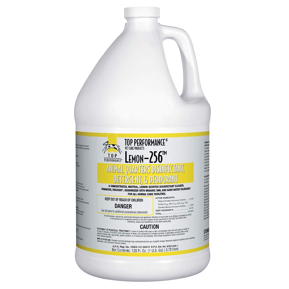 Top Performance 256 – bouteille de désinfectant concentré prête à diluer pour usage polyvalent.