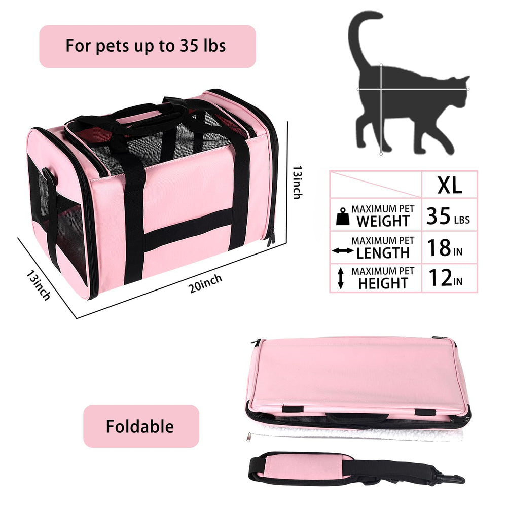 Top tasta carrier chat grand rose — maillage offrant ventilation continue.