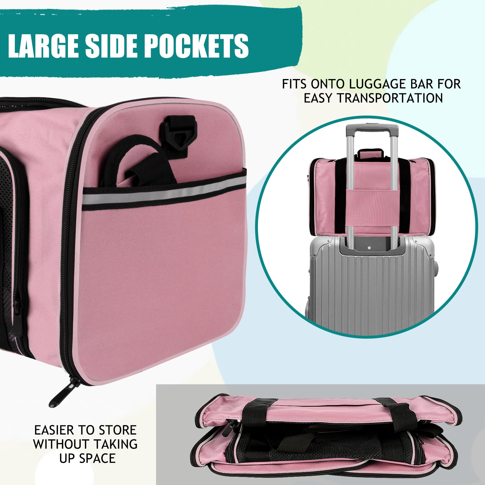Top tasta carrier dimension moyenne 18 pouces, adaptée à petits et moyens animaux.