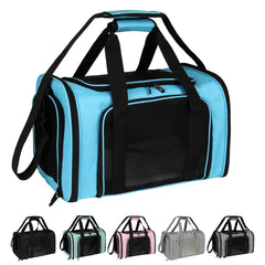 Top Tasta transporteur bleu pour chien et chat, ouverture et confort en voyage.