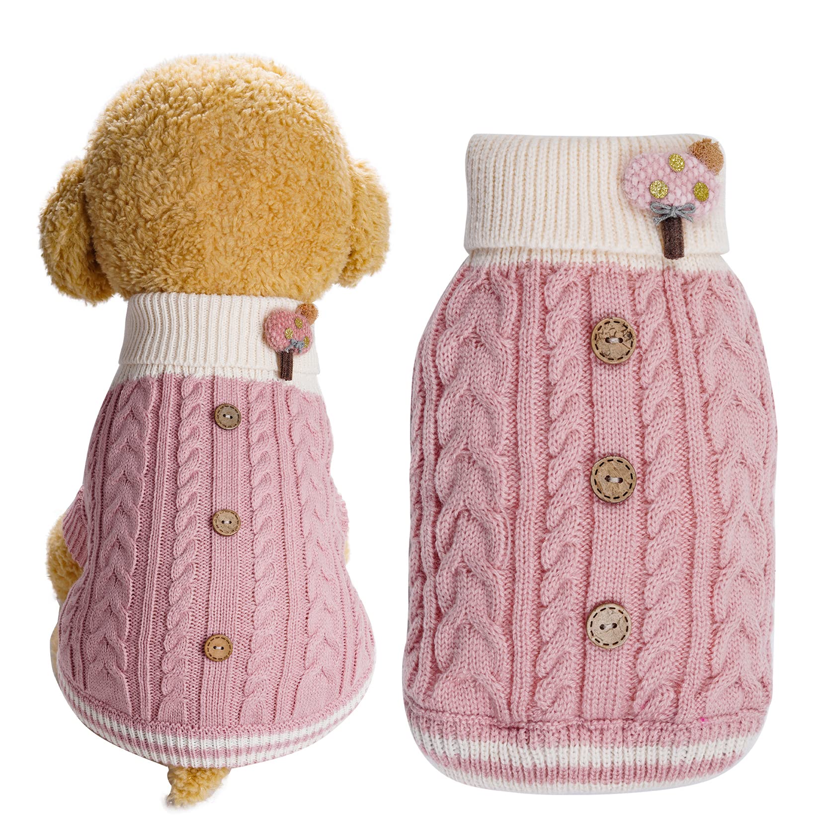 Topbuti pull-chien-hiver-col-roule, chaleur confortable pour les sorties froides.