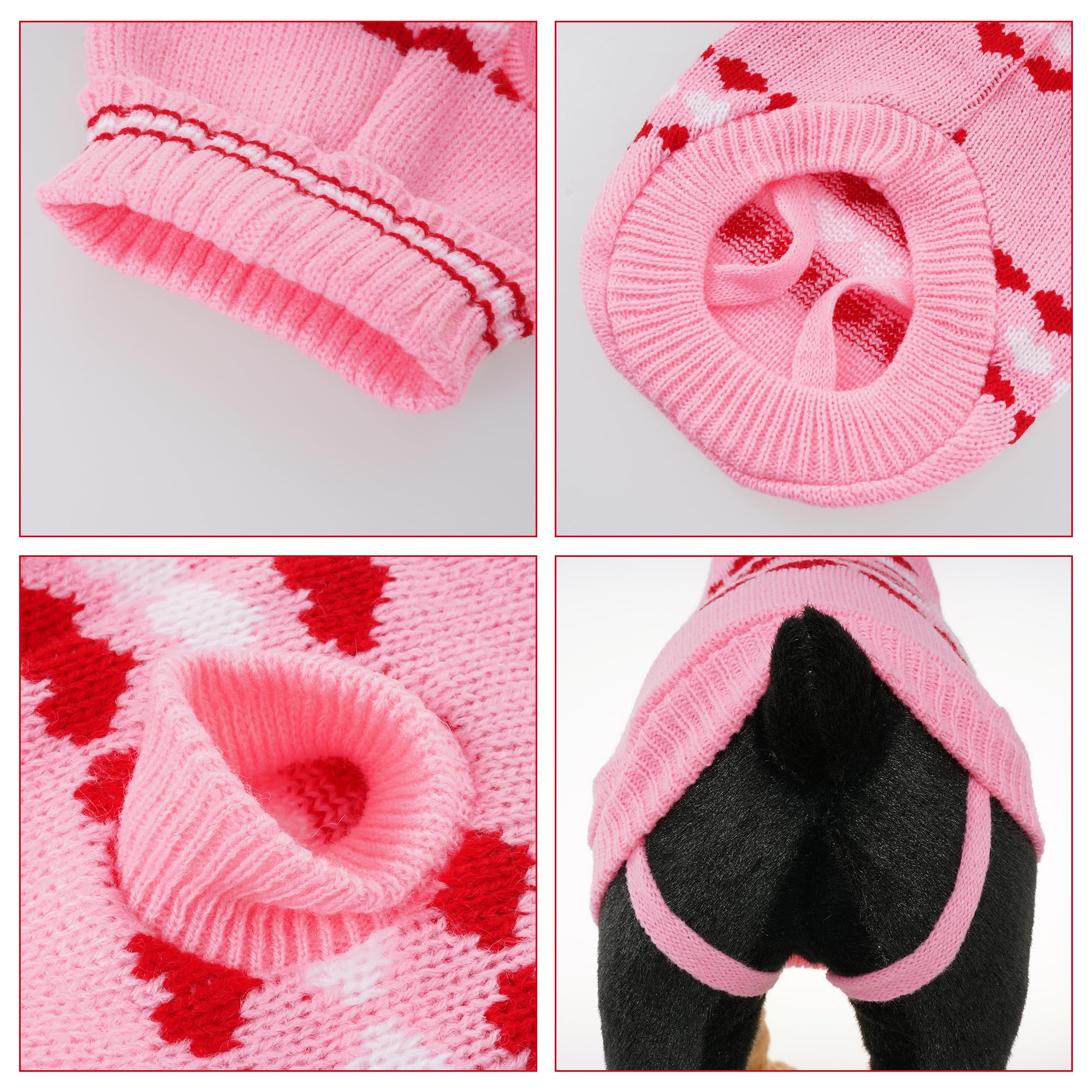 Topbuti pull coeur chien chat apporte style et chaleur.