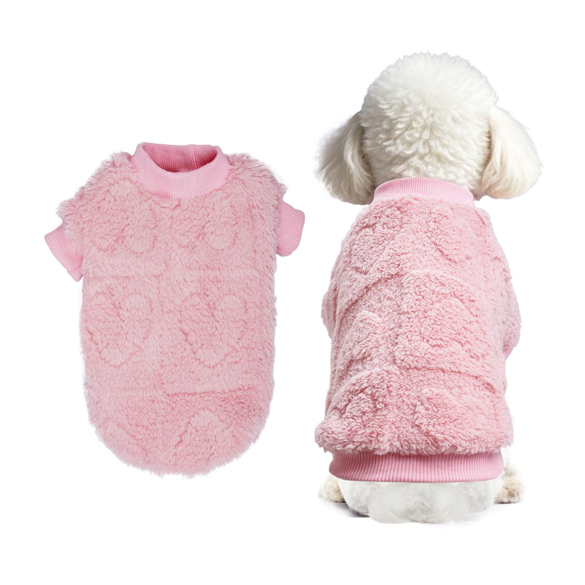 Topbuti pull cœur rose: design charmant pour petits chiens et chats.