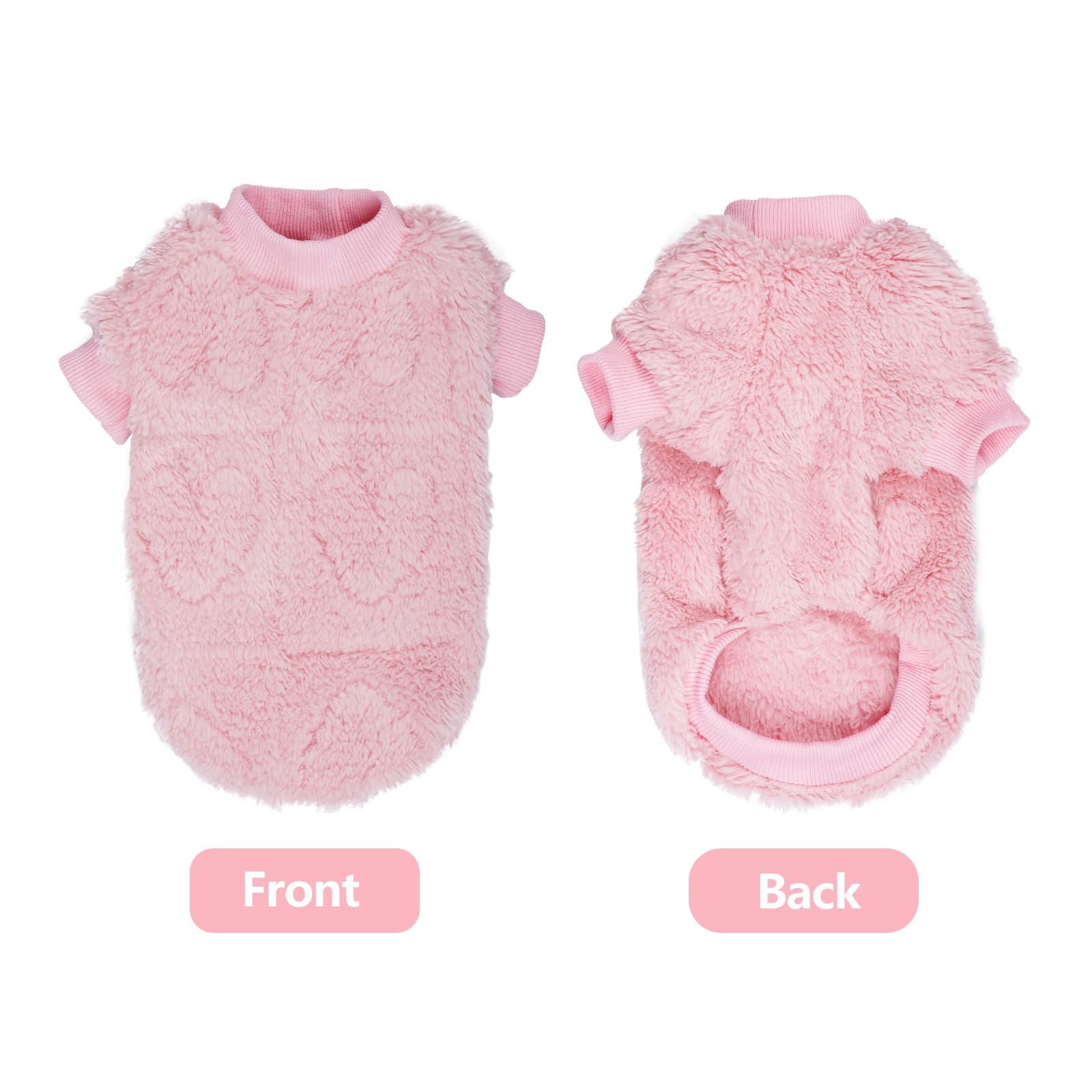 Topbuti pull flanelle douce rose: tissu chaud et confortable.