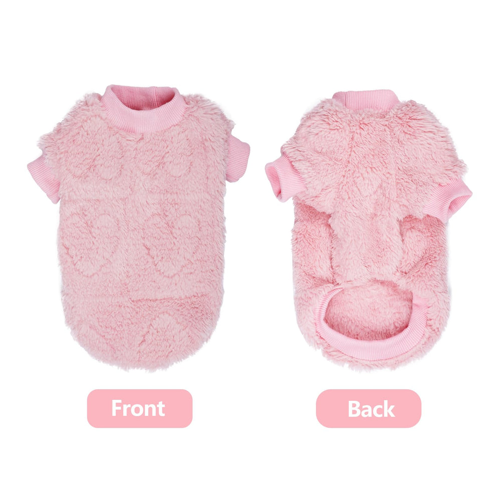 Topbuti pull flanelle douce rose: tissu chaud et confortable.