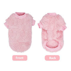 Topbuti pull flanelle douce rose: tissu chaud et confortable.
