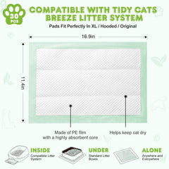 Topfeel tapis-chat absorption 6 couches garantit une sécheresse durable.