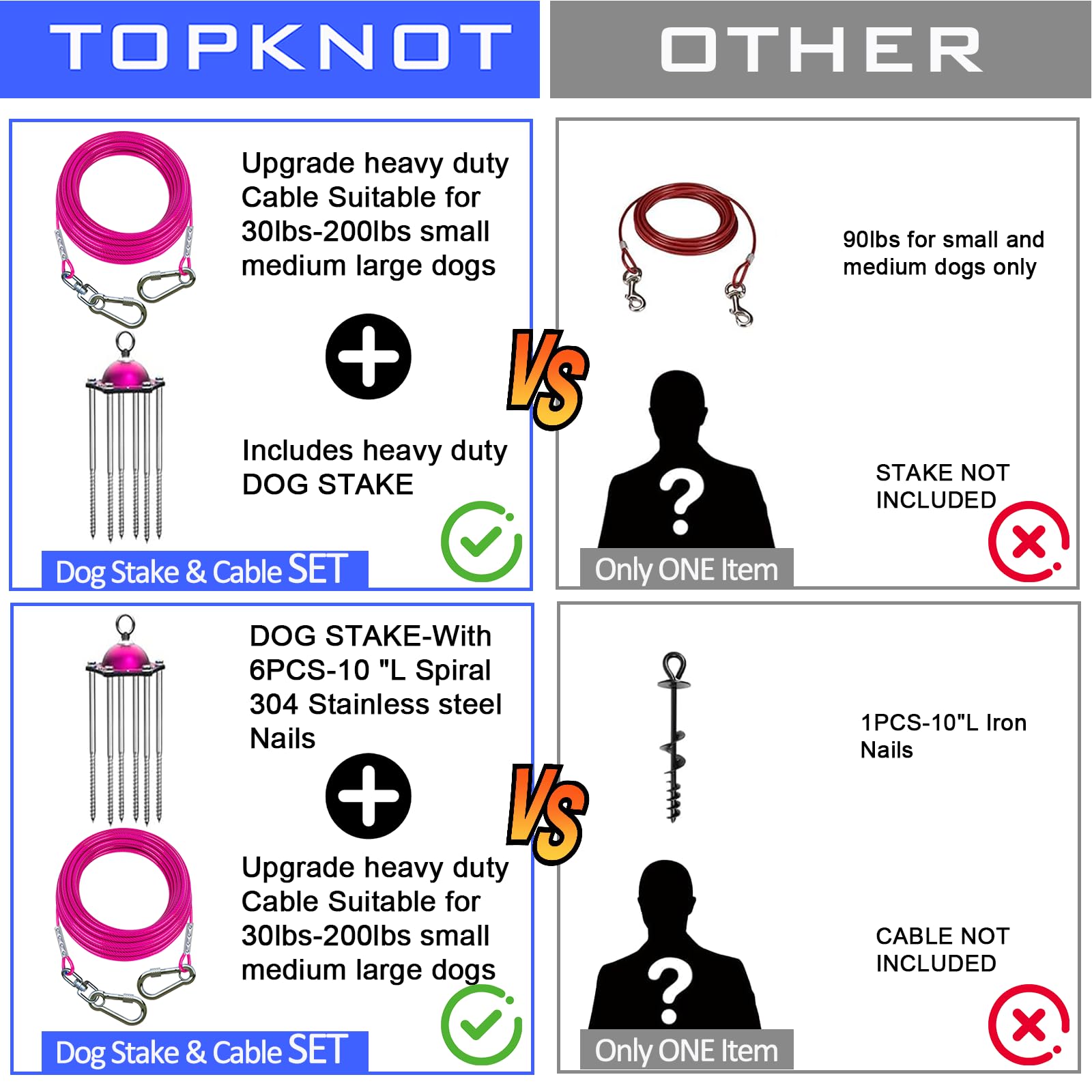 TopKnot base rotative facilite les mouvements sans enchevêtrements