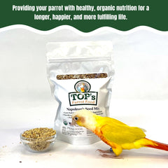 TOP's Napoléon's Mélange pour conures, grains colorés et variés.