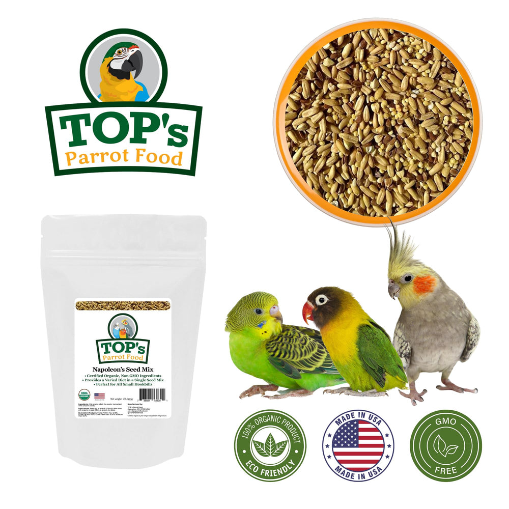 TOP's Napoléon's Mélange de graines pour petites perruches, nutrition équilibrée.