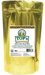 TOP's All in One Seed Mix pour grands oiseaux – emballage 5 lb pratique et frais.