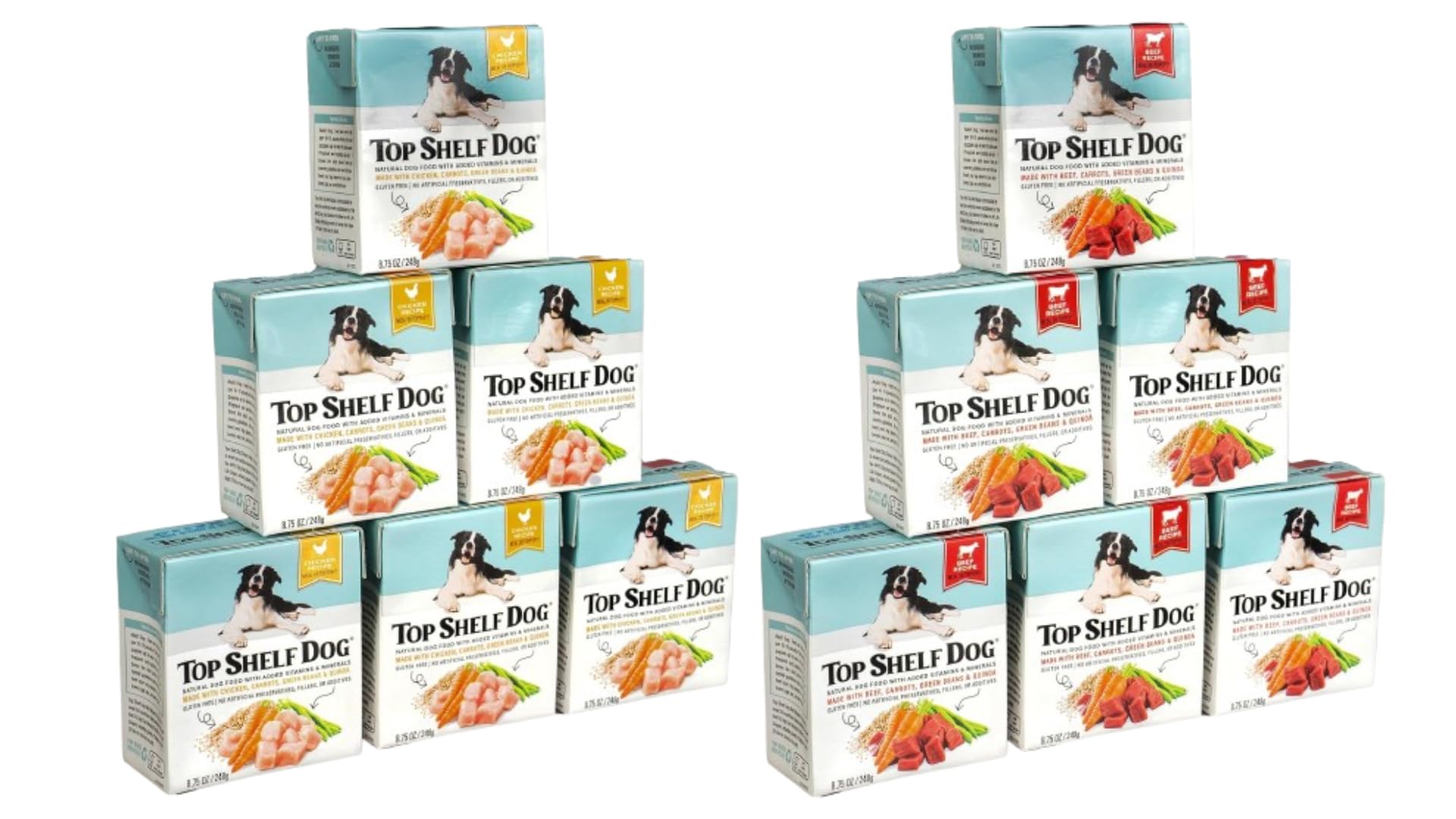 Top Shelf Dog emballage-pratique: emballage pratique pour repas en déplacement.