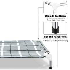 Topsmartking couch-chien-exterieur-cadre-acier-inox, cadre durable et stabilité renforcée.