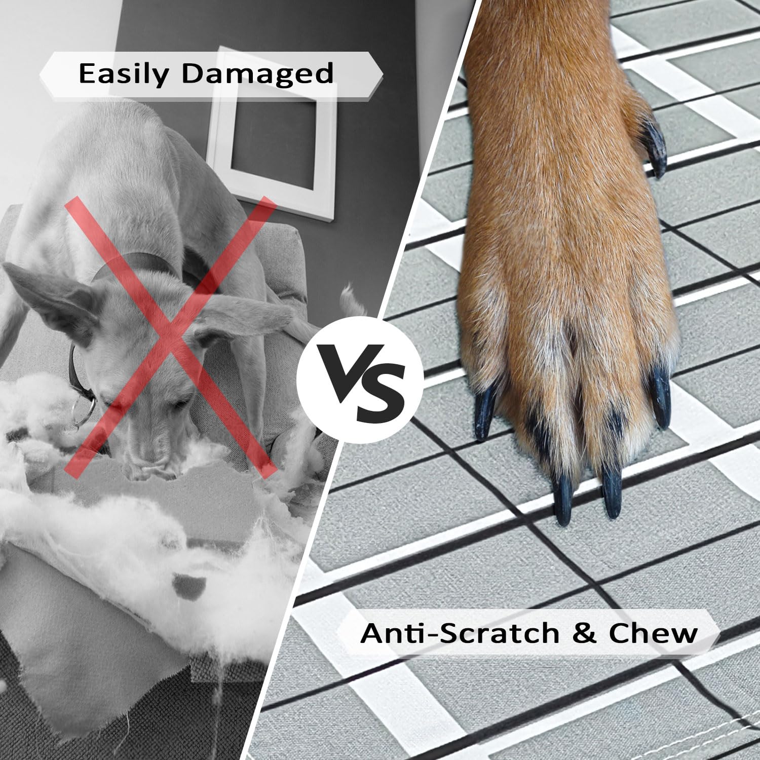 Topsmartking pieds-antiglisse-dog-bed, stabilité fiable sur toutes surfaces.