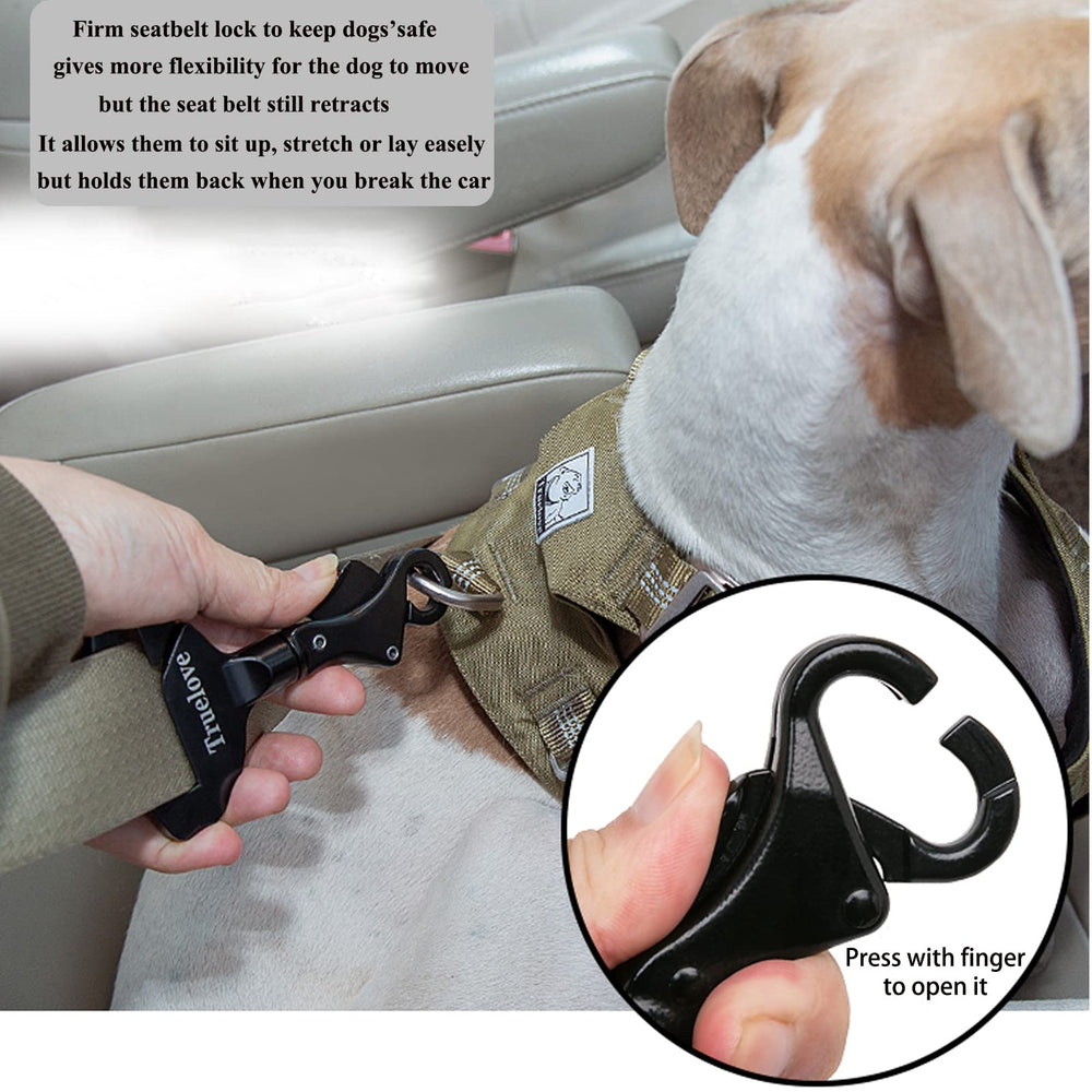 TOPSOSO Truelove: compatibilité ceinture véhicule pour chien, s'adapte à la plupart des voitures.