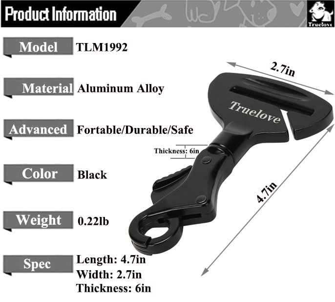 TOPSOSO Truelove: montage facile ceinture voiture, installation sans effort.