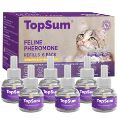 TopSum chat apaisant : diffuseur remplissage 6-pack pour un espace calme
