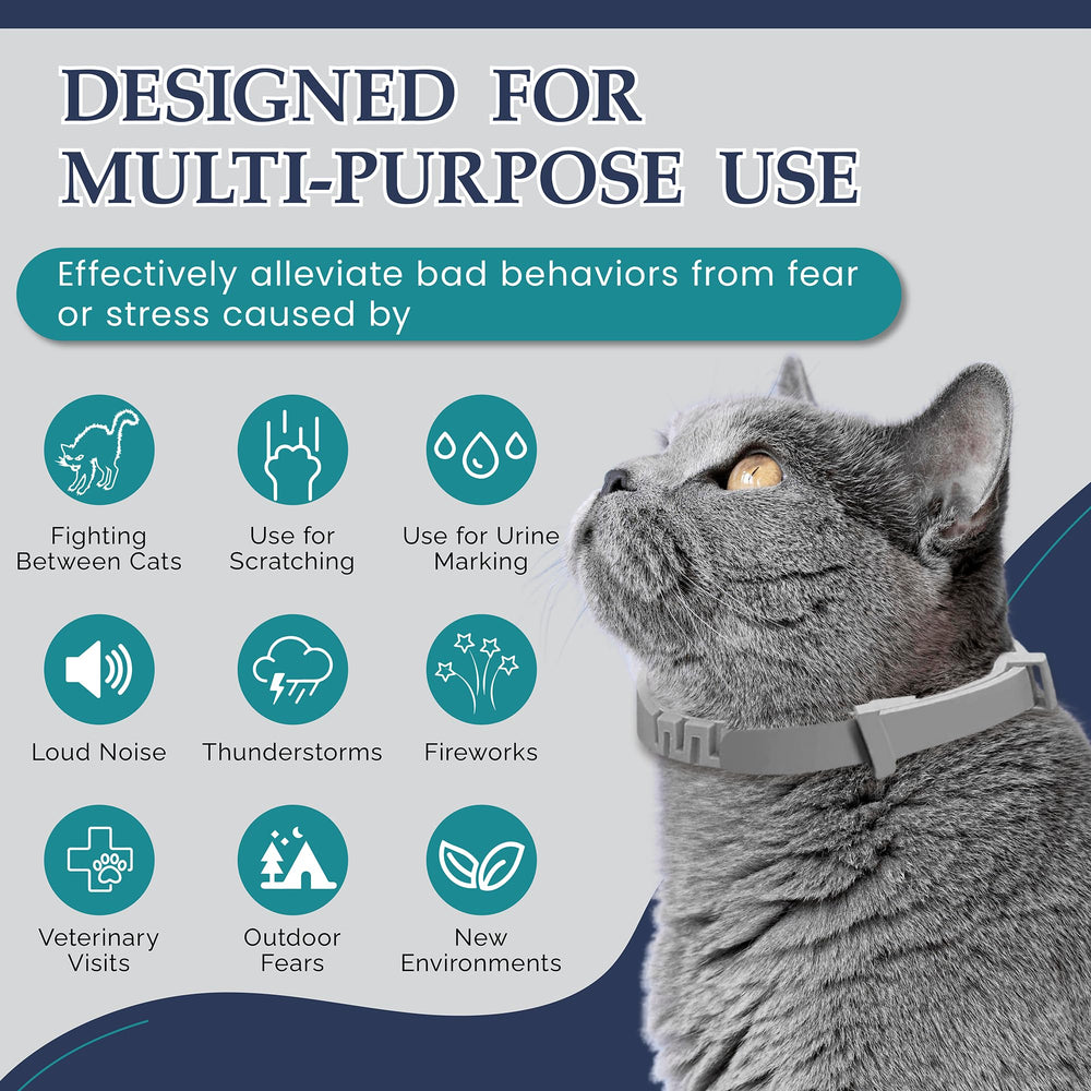 TopSum collier apaisant pour chat matière douce pour confort prolongé.