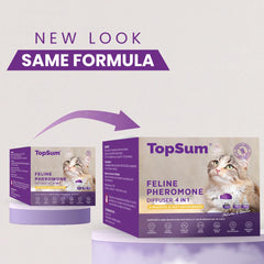 TopSum recharges-pheromones-chat-quatre: quatre récharges pour prolonger l'apaisement.