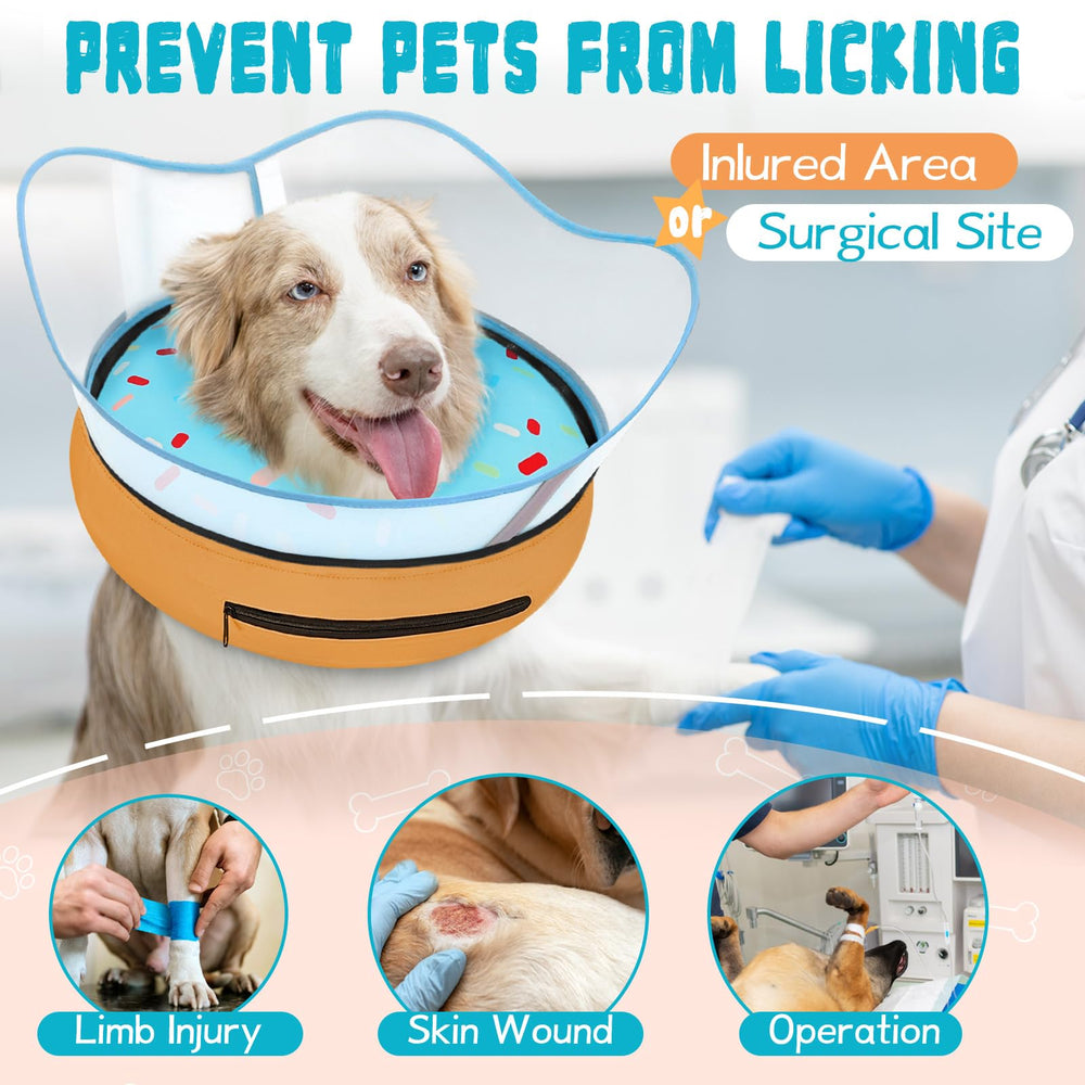 Bouclier protecteur amovible du collier beignet Toptakeit, nettoyage facilité après chirurgie