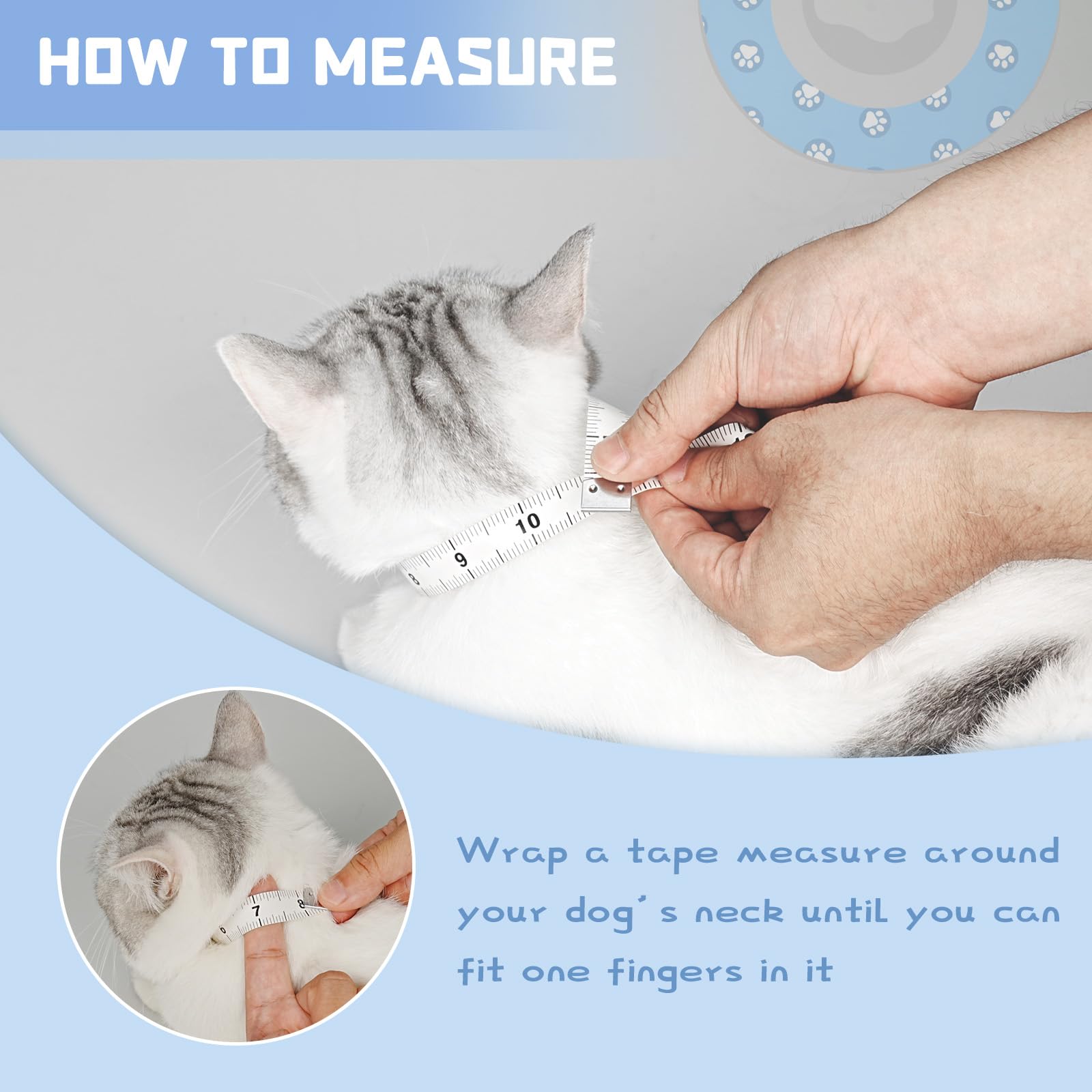 Toptakeit collier conique réduit le stress du chat pendant la récupération.