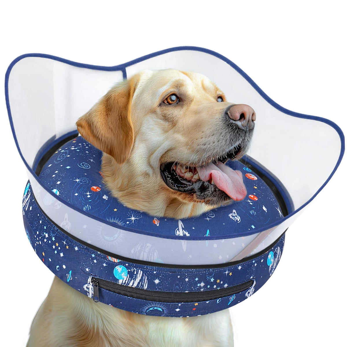 Collier donut gonflable Toptakeit pour chiens, protection post-chirurgie.