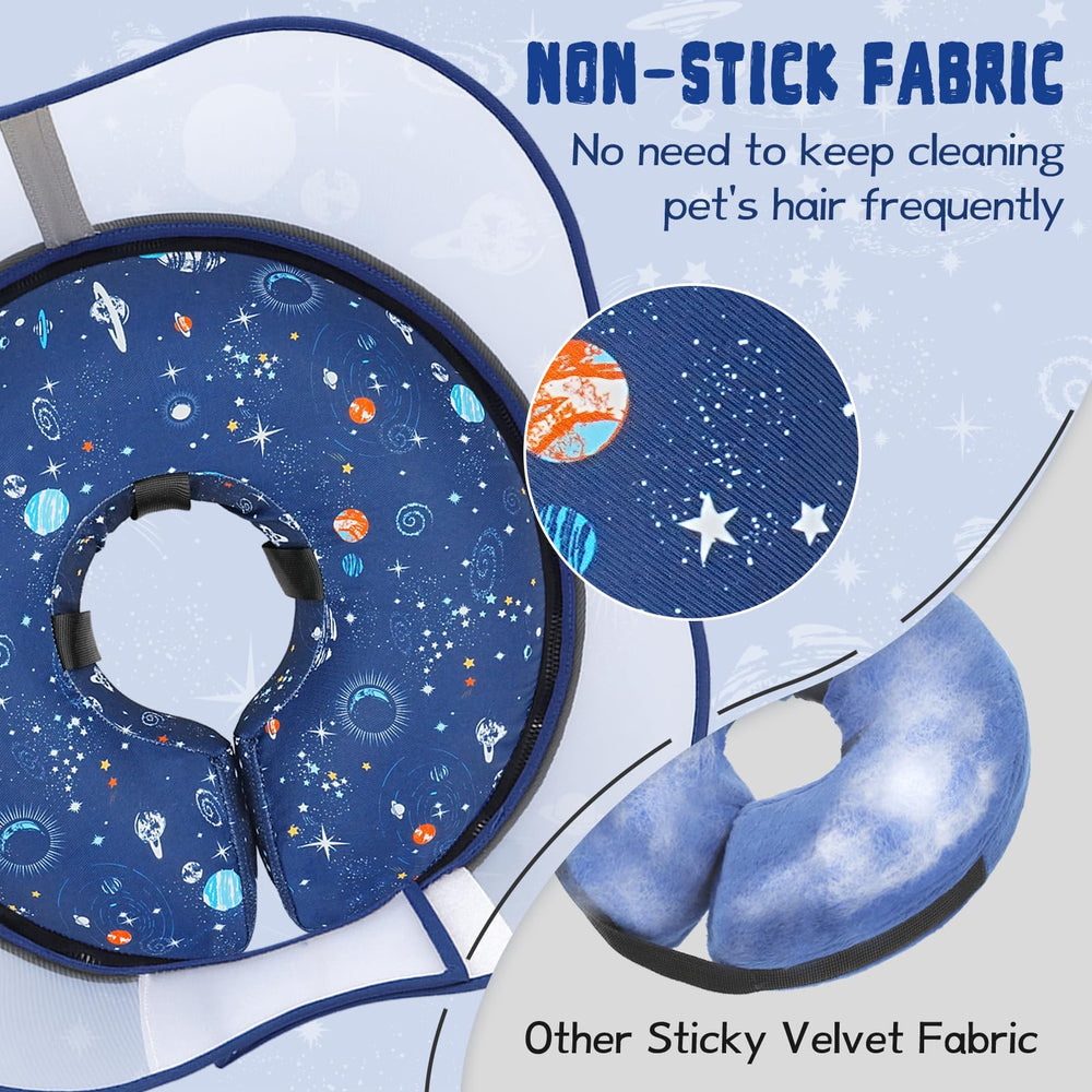 Confort moelleux et respirant du collier donut gonflable Toptakeit.