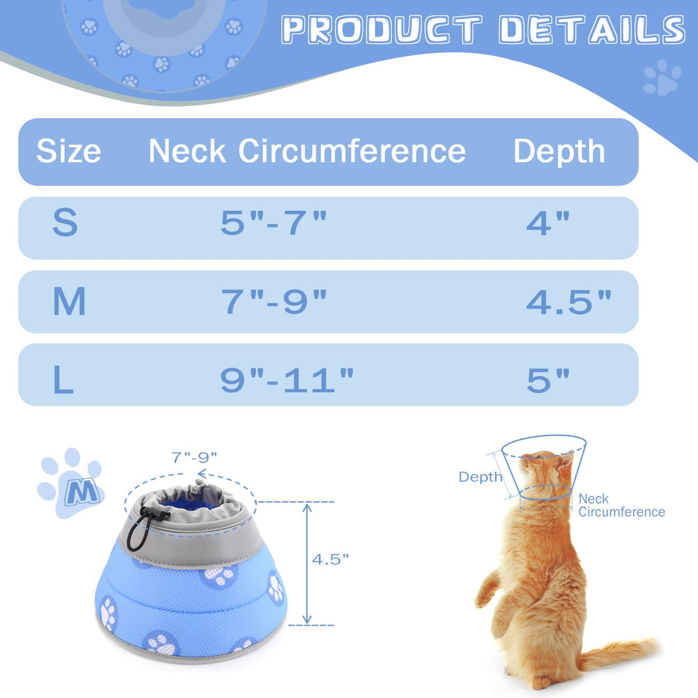 Toptakeit collier post-chirurgical protège les zones sensibles du chat.