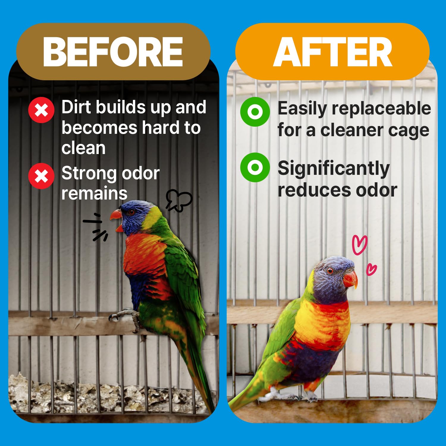Papier sans acide et non toxique TORTO9 pour oiseaux