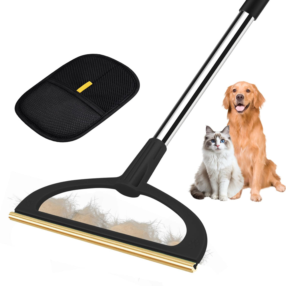 Râteau TOSMAL pour poils d animaux, longue poignée, efficace sur tapis