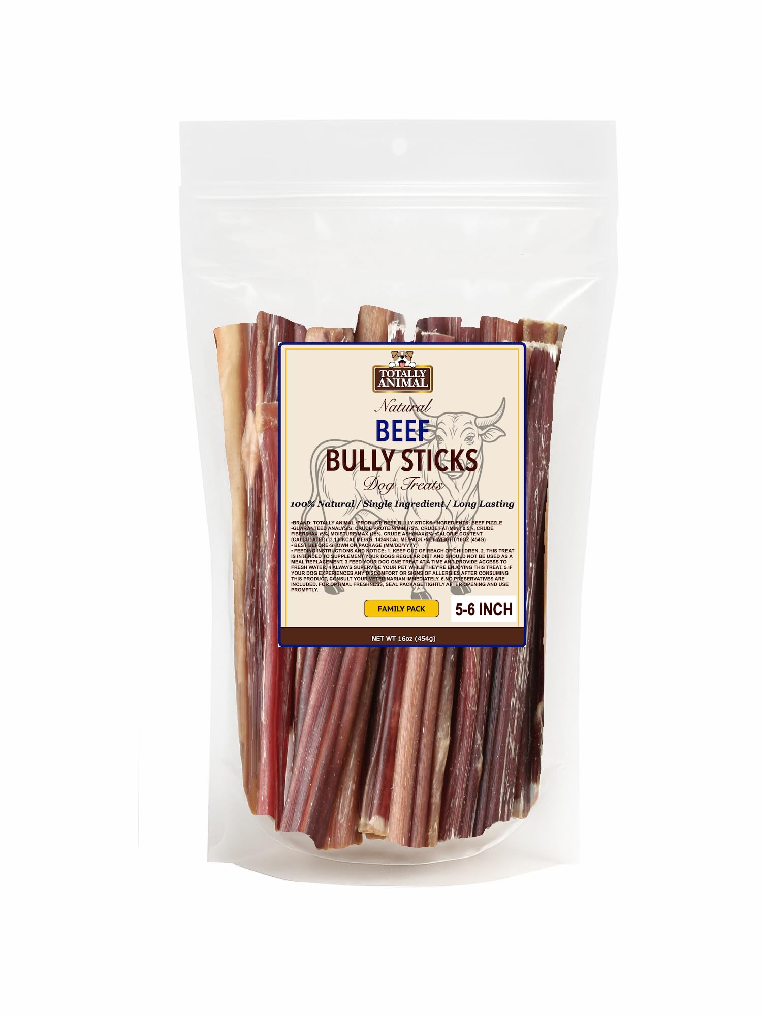 Totally Animal Bully Sticks idéal pour mastiquer chiens agressifs et occuper l esprit.