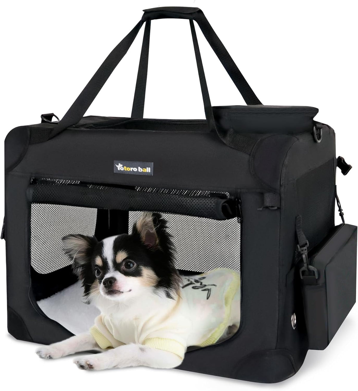 Totoro Ball grand porte-chat ouverte, espace confortable pour chat jusqu'à 15 lb