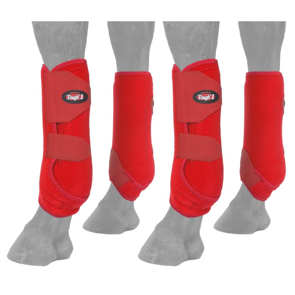 Bottes sport extrêmes ventilées Tough 1, rouge et petit; protection légère et respirabilité améliorée.
