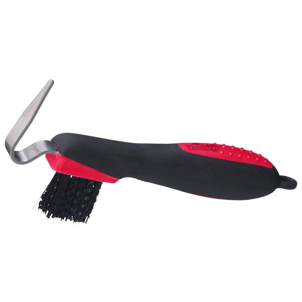 Tough 1 pelle-sabot-brosse rouges pour entretenir les sabots facilement.